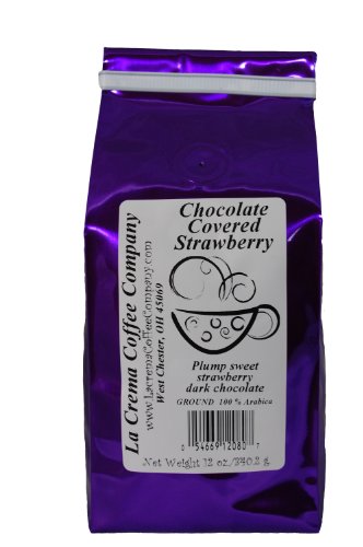 La Crema Coffee Chocolate Covered Strawberry, 12-Ounce Packages