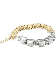 Kenneth Cole New York "Springtime Rose" Faceted Bead Half Stretch Bracelet, 7.5"