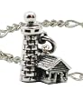 925 Sterling Silver 3D Lighthouse Charm & Charm Bracelet - Gift Boxed
