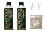 New Gen UHC G1000 Airsoft Green Gas HFC-22 Dual Pack w/ Free Goldenball .20 BBs 1000cts