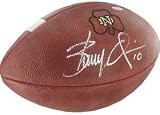 Brady Quinn Signed Notre Dame Game Model Football Football