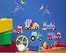 Tools & Hardware : Wallies Wallpaper Cutouts 25 Olive Kids Trains, Planes & Trucks