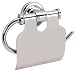Hardware House 582809 Toledo Toilet Tissue Holder with Lid Chrome