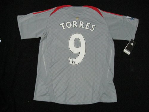 08-09 LIVERPOOL AWAY JERSEY TORRES + FREE SHORT (SIZE M)