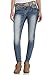 Wallflower Junior's Luscious Curvy Belted Skinny Jean