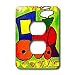 Trains - Choo Choo Train - Light Switch Covers - 2 plug outlet cover