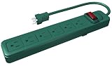 read full review Westinghouse 28025 6-Outlet Grounded Power Strip with 2.5-Foot Cord, Green