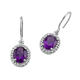 1.59 cttw Genuine Amethyst Earrings by Effy Collection� in 14k Yellow Gold