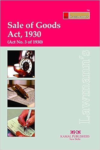 Book Sale of Goods Act 1930 