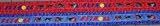 Designer Dog Collar - Blue Fly-Ball Print Collar - Medium-Plus - Made in USA