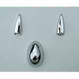 AutoAccessories4Less OCP-AB-MIN04 Chrome Antenna Base & Washer Cap by AutoAccessories4Less