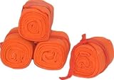 SPECIAL CLOSEOUT!! Set of 4 Cotton Track Bandages - Orange - 4