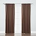 Best Home Fashion Thermal Insulated Blackout Curtains - Back Tab/ Rod Pocket - Chocolate - 52
