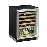 U-Line 1075WCSLRH 1000 SeriesStainless Steel Wine Chiller Wine/Beverage Cooler