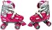 Nijdam Junior Rollschuhe verstellbar (silber/fuchsia/silbergrau) Größe 34-37