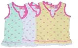 Toddler Girls' Tank Top with Mock Layers and Polka Dot Print