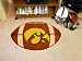 Univ of Iowa Football 22x35 Floor Mat (Rug) - Iowa Hawkeyes NCAA College Athletics