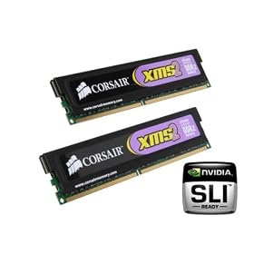 CORSAIR XMS2 4GB (2 X 2GB) PC2-6400 800MHz 240-pin DDR2 CL5 Dual Channel Desktop Memory Kit $24.99 AR