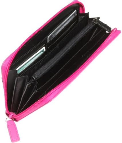 ROYCE Women's RFID Blocking Continental Clutch Wallet Handcrafted in Genuine Leather, Pink, One Size