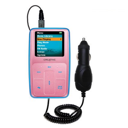 Rapid Car / Auto Charger for the Creative Zen MicroPhoto - Gomadic Brand w/ TipExchange Technology