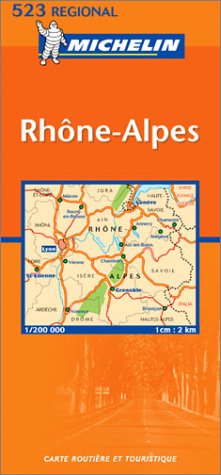 City Travel Guides Discounted  Search : Michelin France, Rhone-Alpes Map No. 523