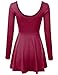 NINEXIS Women's Long Sleeve Flared A-line Dress
