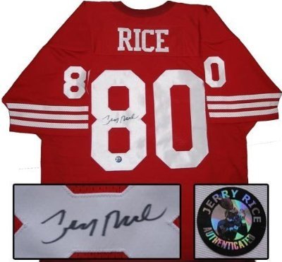 Jerry Rice Signed Uniform - San Francisco 49ers - Red - Autographed NFL Jerseys