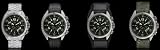 Rogue Warrior Avenger Silver Metal Band 200M Chronograph Watch Special Edition 4 Bands in 1 Package Deal (Silicone Rubber, Velcro, & Camo Digital Band Included)