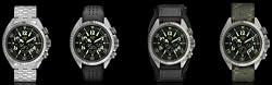 Rogue Warrior Avenger Silver Metal Band 200M Chronograph Watch Special Edition 4 Bands in 1 Package Deal (Silicone Rubber, Velcro, & Camo Digital Band Included)