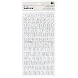 American Crafts Rockabye White Glitter Thickers