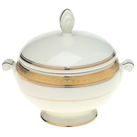 Mikasa Palatial Gold Fine China Covered Sugar Bowl by Mikasa