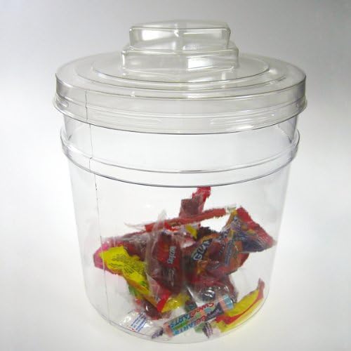 166 fl. oz. Clear Tubs PVC Storage Container, 7 x 9 in. Knobbed Lid, One Case