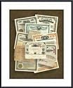 Stock Certificate Collection, Art Poster by Unknown Artis , with Metal Frame, poster size: 24" x 24"