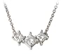 Platinum Princess Cut 3-Stone Diamond Necklace (1 1/2ctw, G, VS2)