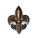 SPI 31018 Gold Finish Fleur De Lis Doorknocker