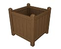 16" Recycled Earth-Friendly Outdoor Garden Flower Planter - Raw Sienna