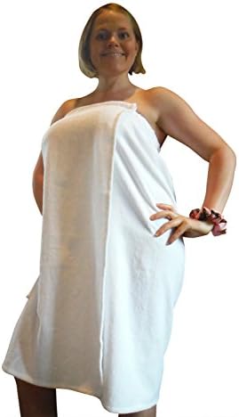 SPA WRAP + Mossy Oak Pink Camo Scrunchie, Womens Plus Size & Reg S-5XL (Pure White + Pink Realtree Scrunchie, Womens Plus Size 2XL (1X 2X 3X))