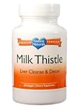 Milk Thistle, Silymarin - 1000mg - Super High Potency - Fast Absorbing Milk Thistle for Liver & Kidney Function