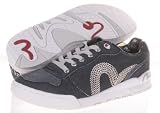 EVISU GENES JEANS Genius Women Trainers Shoes Denim White