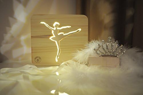 Nightlights for children Ballerina.Table lamps for bedrooms. Bedroom baby night light. Modern nightlight bedside lighting. Nursery projector light kids gift