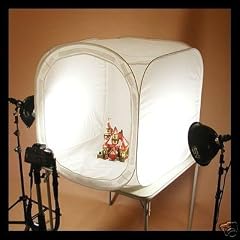 Ministudio Fotozelt Lichtzelt Lichtw�rfel 80x80x80cm mit 4 Hintergrund