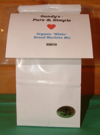 Organic White Bread Machine Mix by Sandy's - Pure & Simple