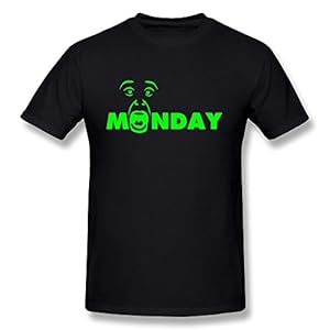 Hot Men Monday Face Design T Shirt