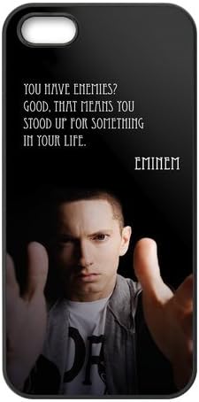 FEEL.Q- Eminem Singer Star Protective Hard TPU Rubber Silicon iPhone 5 &amp; 5S Case Cover