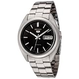 Seiko Wrist Watches - Seiko 5 Automatic Black Dial Date Day Mens Watch SNX115Kby Seiko
