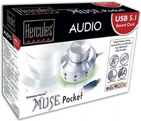 Childrens Toyshop  Computer : Hercules Gamesurround Muse Pocket USB - Sound card - 16-bit - 48 kHz - 5.1 channel surround - Hi-Speed USB
