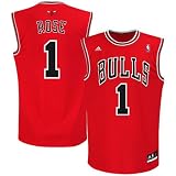 Chicago Bulls Derrick Rose Men's Red NBA Replica Jersey