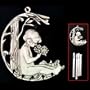 Small Pewter Wind Chime - Little Girl - Small Wind Chime
