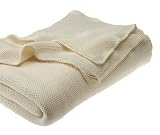 DKNY Pure Honeycomb King Blanket, Ivory