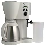 Capresso 471.02 CoffeeTEC Digital 10-cup Coffeemaker with Stainless-Steel Vacuum Carafe and FrothXpress, White